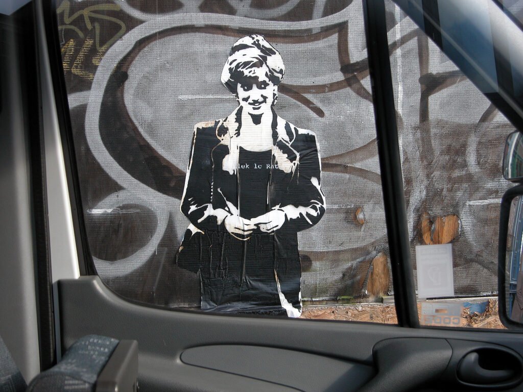 WK Blek le Rat Diana in Paradise London 2006 ©Sybille Prou