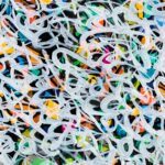 WK JonOne Detail of Thuggin, Acrylic and ink on canvas,