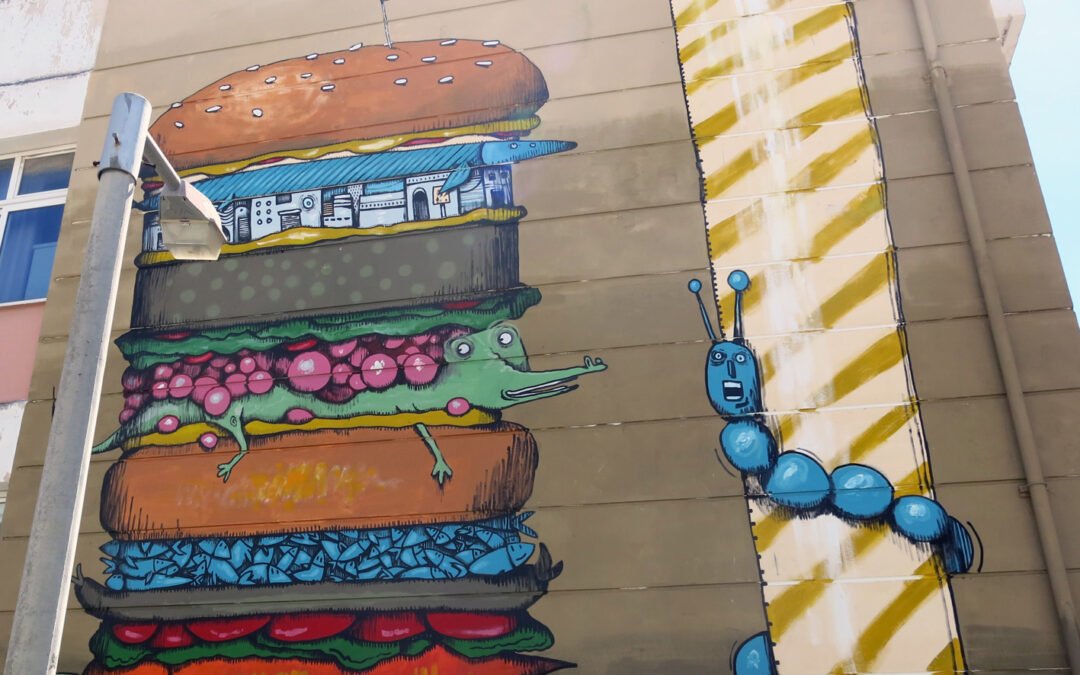 Un XXXL Panta Burger all’Athens Street Art Festival e tante altre novità sul piatto di Mr Fijodor