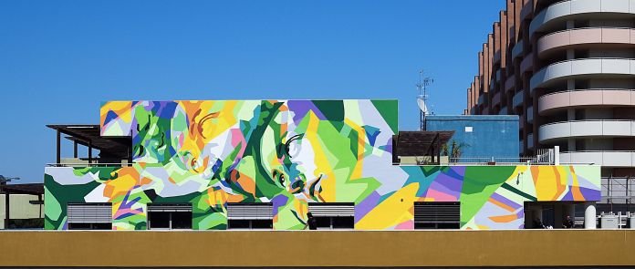 Gli Orticanoodles reinterpretano il Tondo Doni nel quartiere Talenti di Roma