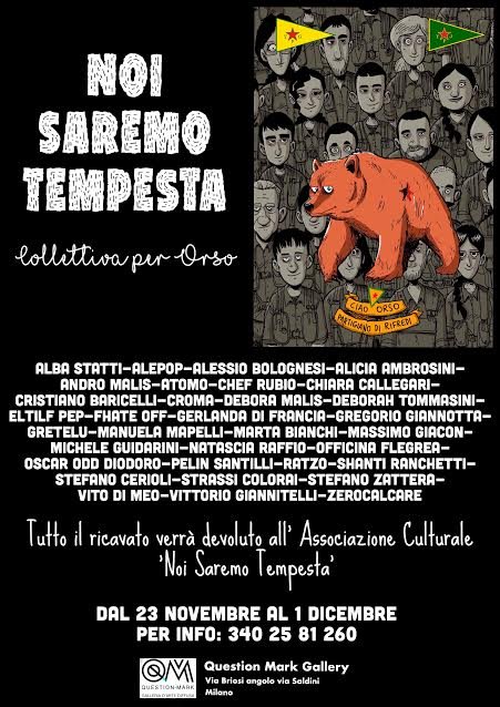 Noi saremo tempesta: alla Question Mark di Milano la mostra collettiva per Orso
