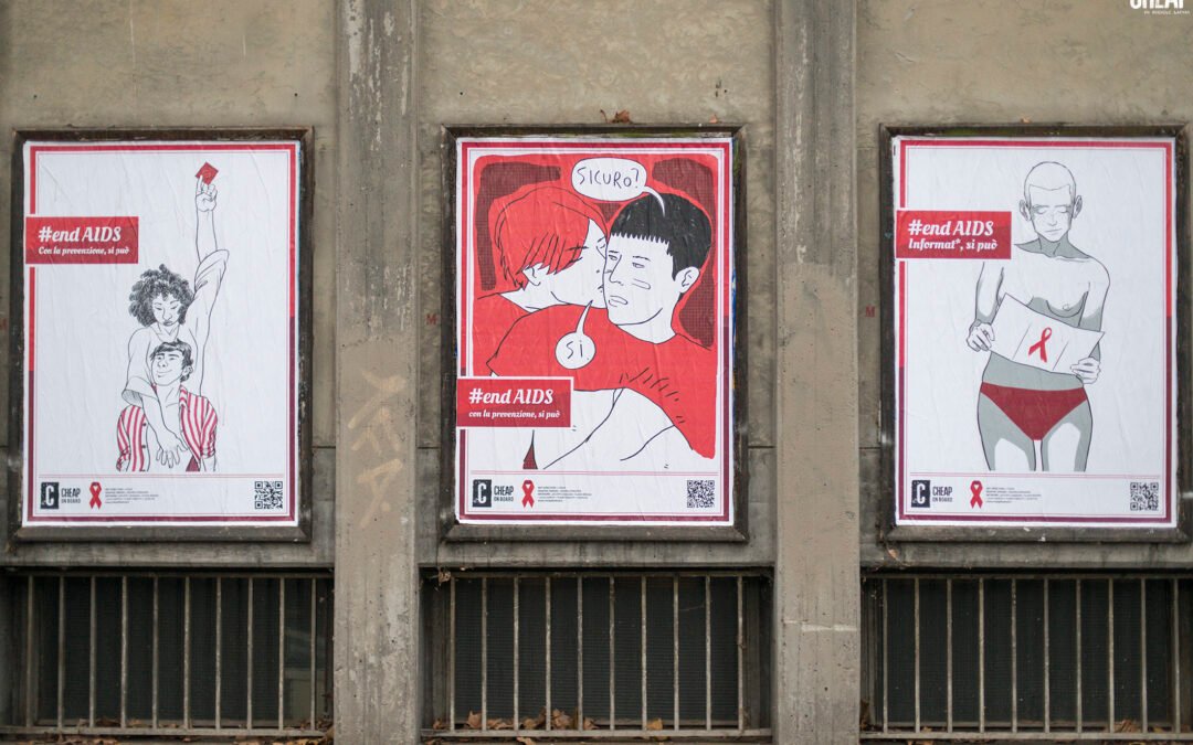 World AIDS Day 2019: #endAIDS, la nuova installazione di CHEAP a Bologna