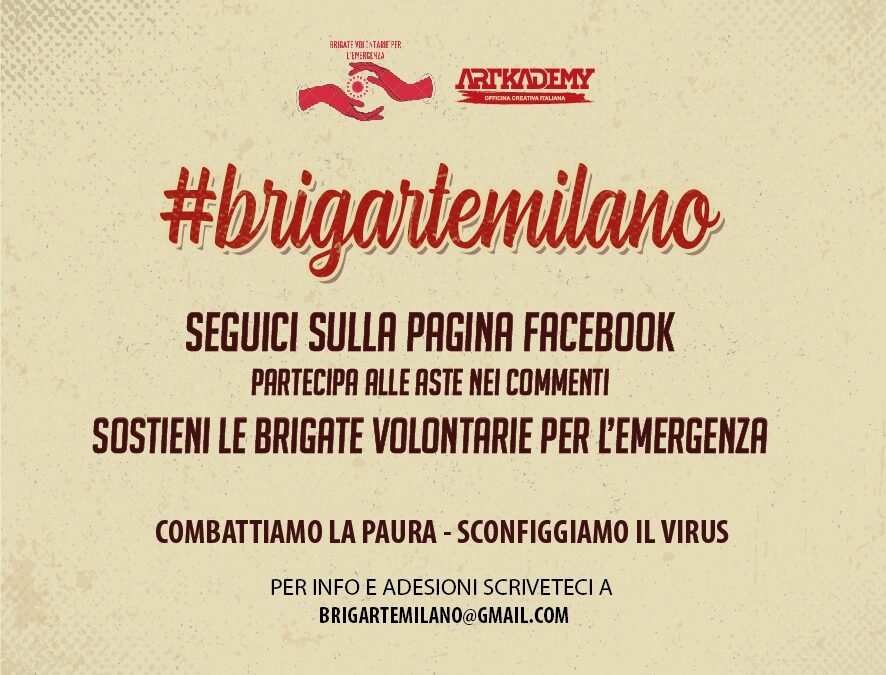Brigarte, il progetto artistico e solidale delle Brigate Volontarie per l’Emergenza