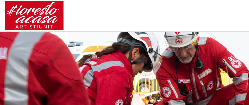 Il progetto #iorestoacasaArtistiUniti, tra t-shirt e felpe a sostegno della Croce Rossa Italiana