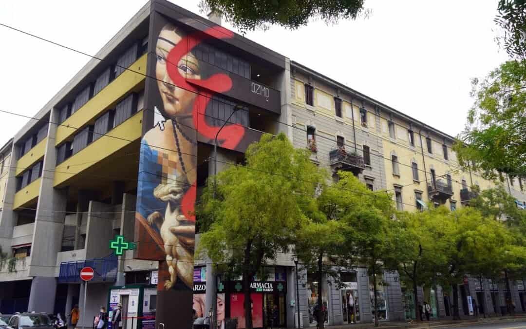La Dama con l’ermellino di Ozmo, omaggio alla Milano di Leonardo da Vinci