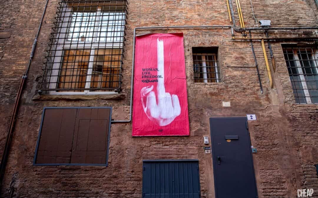 CHEAP porta nelle strade di Bologna l’Iran in lotta (nei giorni di Arte Fiera 2023)